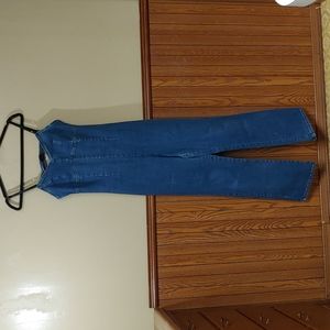 Outlaw Vintage Jean Bra Top One Piece Jumpsuit Junior's 11